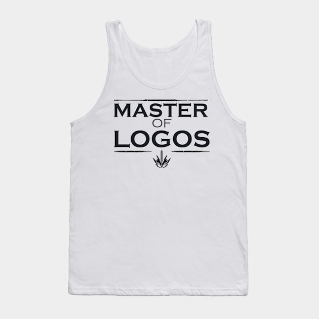 Master of Logos (White) Tank Top by Punch Black